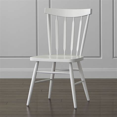 crate and barrel white chair